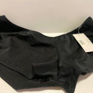 Black Satin Coquette Tap Pants